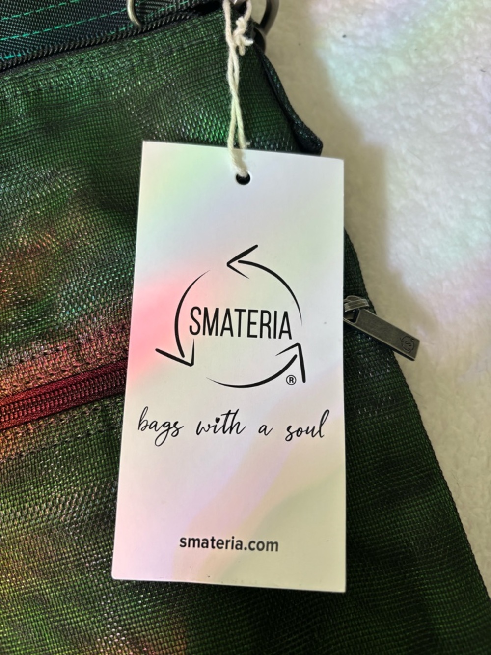Lift Smateria flat crossbody bag  forest green, new - Picture 3 of 10